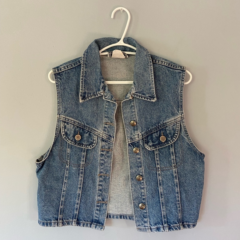 Denim Sleeveless Vest